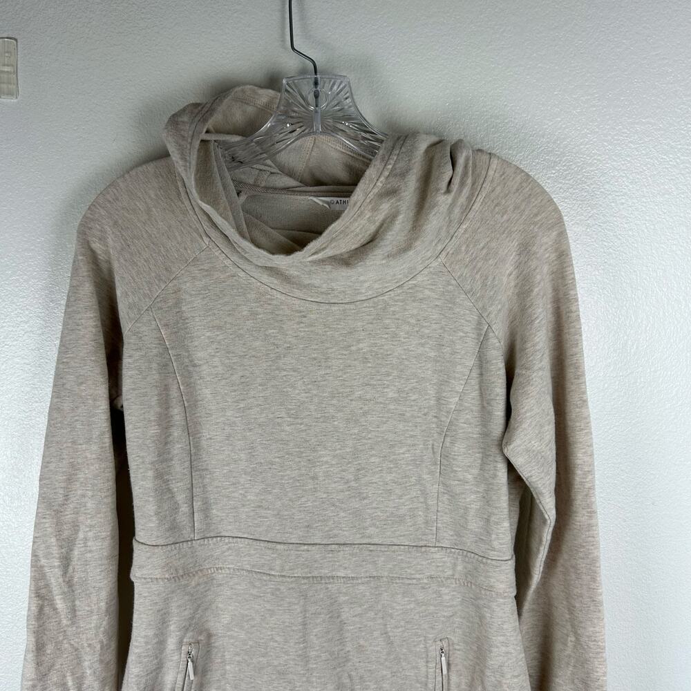 Athleta Power Down Dress Size Small Petite SP Oatmeal Heather Athleisure Casual - Picture 5 of 8